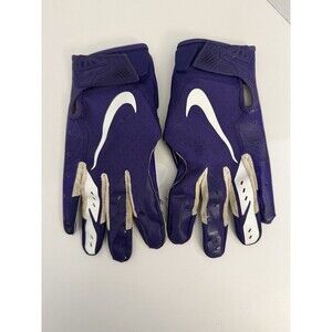 Nike Vapor Gloves XL Receiver Men's Purple stripe Used nfs/ncaa/sfia approved